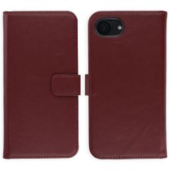 Selencia Echtleder Klapphülle Apple iPhone 17e / 16e - Burgundy