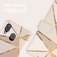 imoshion Design Klapphülle Samsung Galaxy A20e - Beige Graphic