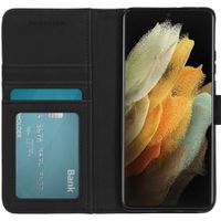 imoshion Luxuriöse Klapphülle Samsung Galaxy S21 Ultra - Dunkelblau
