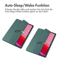 imoshion Trifold Hardcase Klapphülle für das Lenovo Tab M11 - Grün