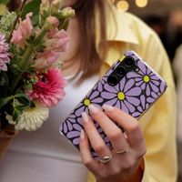 imoshion Design Hülle Samsung Galaxy S24 FE - Tropical Violet Flowers Connect