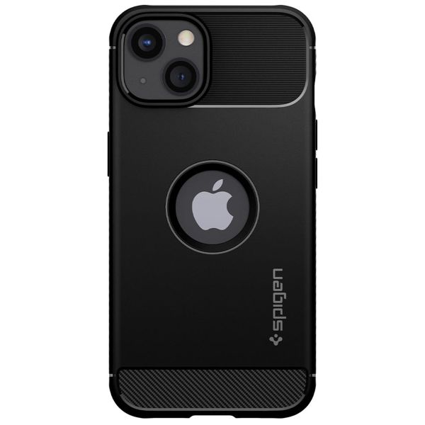 Spigen Rugged Armor Case iPhone 13 - Schwarz