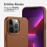 Accezz MagSafe Leather Backcover Apple iPhone 13 Pro - Sienna Brown