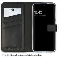 Selencia Echtleder Klapphülle Samsung Galaxy S24 - Schwarz