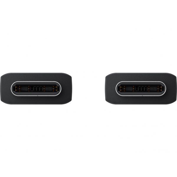 Samsung Ladebündel | Original USB-C-zu-USB-C-Kabel - 1 meter - 25 Watt - Schwarz + Original Fast Charging Adapter USB-C Oplader - in Fabrikverpackung - 25 Watt - Schwarz
