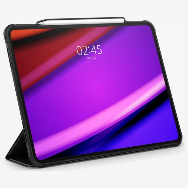 Spigen Rugged Armor Pro Klapphülle Apple iPad Pro 13 (2024) M4 - Schwarz