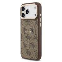Guess Classic 4G Logo Backcover MagSafe Apple iPhone 17 Pro - Braun