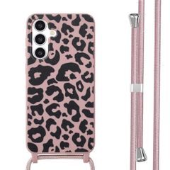 imoshion SilikonHülle design mit Band Samsung Galaxy A36 - Animal Pink