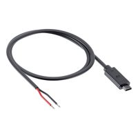 SP Connect 12V DC Kabel SPC+ | USB-C auf offenes Ende Stromkabel - 24 Watt - Schwarz