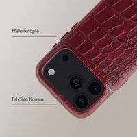 Selencia Croco Backcover mit MagSafe Apple iPhone 18 Pro Max / 17 Pro Max - Burgundy