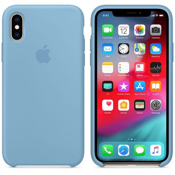 Apple Silikon-Case Cornflower für das iPhone Xs / X