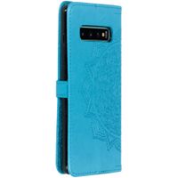 Mandala Klapphülle Blau Samsung Galaxy S10 Plus