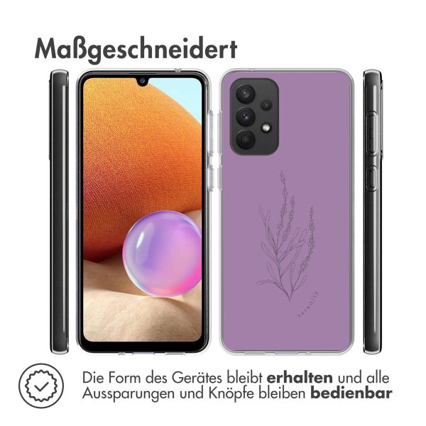 imoshion Design Hülle für das Samsung Galaxy A33 - Floral Purple