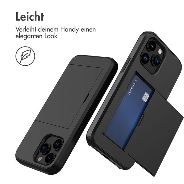 imoshion Backcover mit Kartenfach Apple iPhone 14 Pro Max - Schwarz