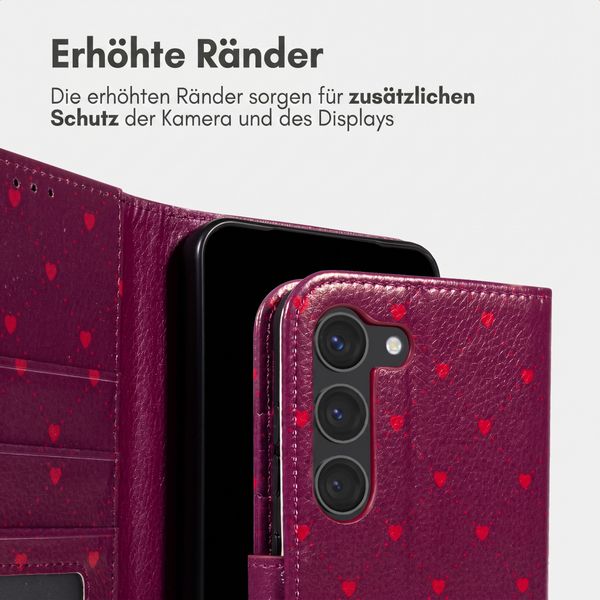imoshion Design Klapphülle Samsung Galaxy S23 - Crush Check Coral Dust