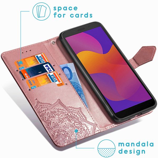 imoshion Mandala Klapphülle Huawei Y5p - Roségold