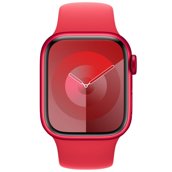 Apple Sport Band für Apple Watch Series 1 bis 9 / SE (38/40/41 mm) | Series 10 (42 mm) - Größe M/L - Red