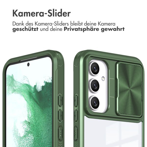 imoshion Back Cover mit Kameraschieber für das Samsung Galaxy A54 (5G) - Dunkelgrün