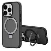 Accezz Ring Stand Backcover mit MagSafe für das Apple iPhone 14 Pro - Schwarz