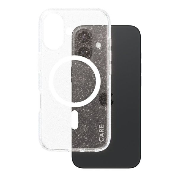 CARE by PanzerGlass Star Lit Case MagSafe für das iPhone 16 - Weiß