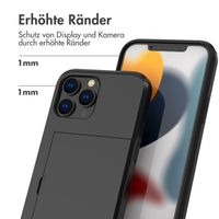 imoshion Backcover mit Kartenfach Apple iPhone 13 Pro Max - Schwarz