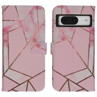 imoshion Design TPU Klapphülle Google Pixel 8 Pro - Pink Graphic