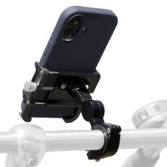 imoshion Aluminium Fahrrad-Handyhalterung - 360° drehbar - Leichtgewicht - Universell - Schwarz