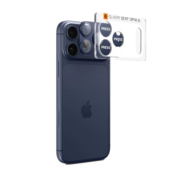 Spigen GLAStR EZ Fit Optik Kameraschutz für das Apple iPhone 17 Pro Max - Blue