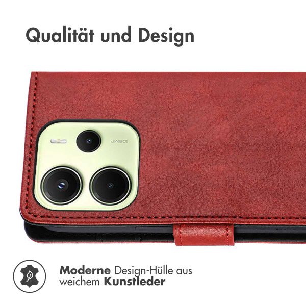 imoshion Luxuriöse Klapphülle Xiaomi Redmi Note 14 (4G) - Rot
