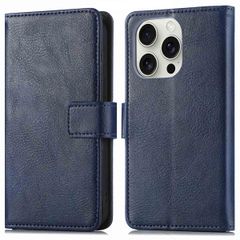 imoshion Luxuriöse Klapphülle Apple iPhone 16 Pro Max - Dunkelblau