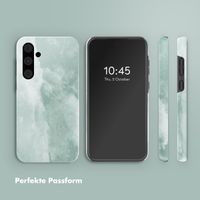 Selencia Vivid Back Cover Samsung Galaxy A55 - Marble Grayed Jade