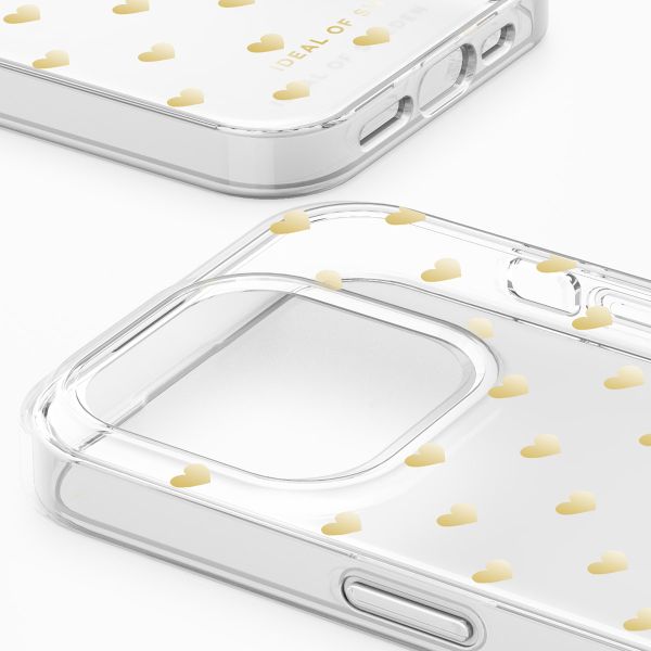 iDeal of Sweden Clear Case für das iPhone 15 Pro Max - Golden Hearts