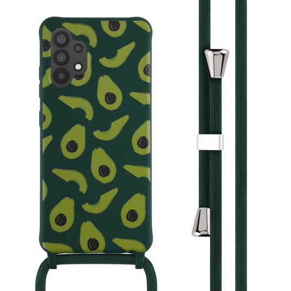 imoshion Silikonhülle design mit Band für das Samsung Galaxy A32 (4G) - Avocado Green