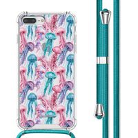 imoshion Design Hülle mit Band Apple iPhone 8 Plus / 7 Plus - Jellyfish Watercolor