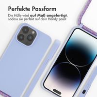 imoshion Silikonhülle mit Band für das iPhone 14 Pro Max - Violett