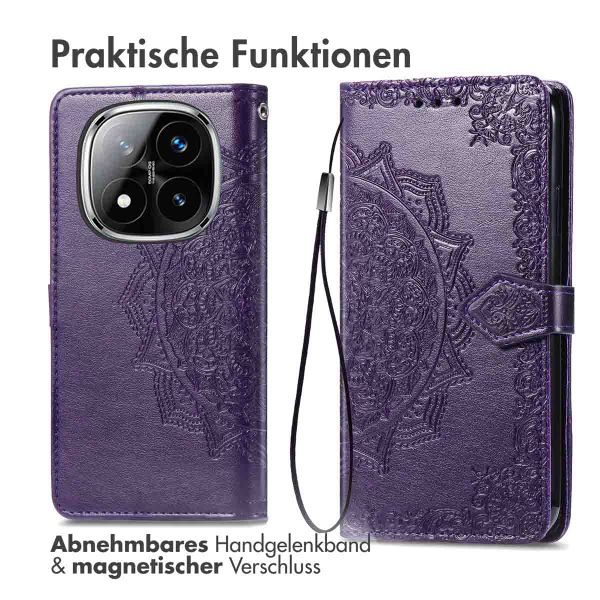 imoshion Mandala Klapphülle Xiaomi Redmi Note 14 Pro Plus (5G) - Violett