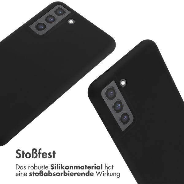 imoshion SilikonHülle mit Band Samsung Galaxy S21 FE - Schwarz