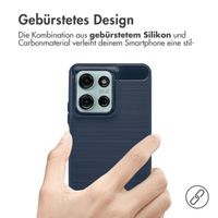 imoshion Brushed Back Cover Motorola Moto G75 5G - Dunkelblau