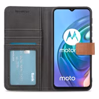 imoshion Luxuriöse Klapphülle Motorola Moto G30 / G20 / G10 (Power) - Braun