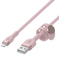 Belkin Boost↑Charge™ USB-A-zu-Lightning-Kabel aus geflochtenem Silikon - 2 Meter - Rosa