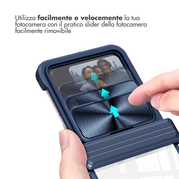 imoshion Back Cover mit Kameraschieber Samsung Galaxy Z Flip 4 - Dunkelblau