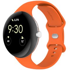 imoshion Silikon-Armband⁺ für  Google Pixel Watch 3 / 4 (45 mm) - Größe L - Orange