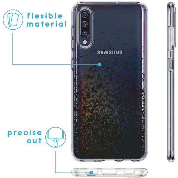 imoshion Design Hülle Samsung Galaxy A50 / A30s - Spritzer - Schwarz