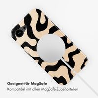 Selencia Vivid Rückabdeckung mit MagSafe Apple iPhone 16e - Art Wave Black