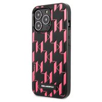 Karl Lagerfeld Hardcase Backcover Monogram Plaque für das iPhone 13 Pro - Rosa