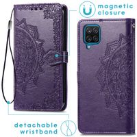 imoshion Mandala Klapphülle Samsung Galaxy A12 - Violett