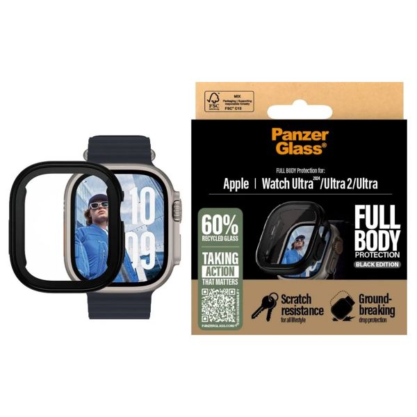 PanzerGlass Full Body Case Apple Watch Ultra / Ultra 2 / Ultra 3 - 49 mm - Schwarz