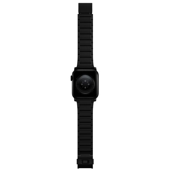 Nomad Titan-Gliederarmband für die Apple Watch Series 1 bis 10 / SE / Ultra (2) (44/45/46/49 mm) - Schwarz