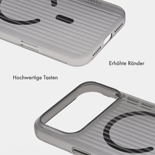 Accezz Lite Backcover mit MagSafe | Fluted | Apple iPhone 18 Pro Max / 17 Pro Max - Schwarz