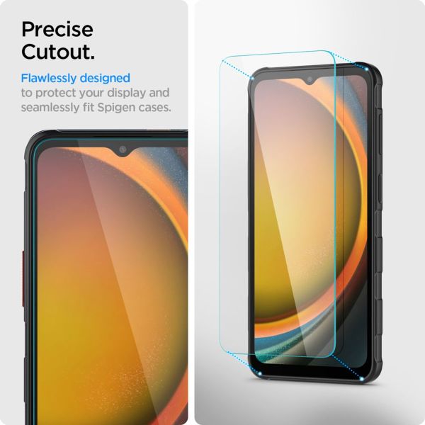 Spigen GLAStR Fit Displayschutzfolie 2er-Pack + Applicator Samsung Galaxy Xcover 7 Pro